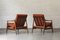 Easy Chairs in Coral Red by Poul Volther for Frem Rojle, Denmark, 1960s, Set of 2, Image 4