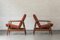 Fauteuils Rouge Corail par Poul Volther pour Frem Rojle, Danemark, 1960s, Set de 2 3