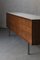 Credenza in teak con ripiano in formica bianca nello stile di Herman Miller, anni '60, Immagine 32