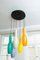 Italian Multicoloured Hanging Ceiling Lamp from Vistosi, 1950s 11