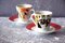 Cups and Saucers from Parisian Café Maxims, 1980s, Set of 4, Image 6