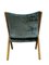 Italian Green Fabric Armchair from Dal Vera, 1960s 7