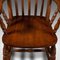 Antique English Oak & Beech Lath Back Rocking Chair, 1900s 8