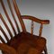 Antique English Oak & Beech Lath Back Rocking Chair, 1900s 7