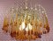 Large Waterfall Chandelier with Glass Drops, 1970s 2