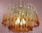 Large Waterfall Chandelier with Glass Drops, 1970s, Image 2