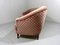 Rounded Pink Velour Sofa, 1950s, Image 6