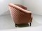 Rounded Pink Velour Sofa, 1950s 11