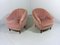 Pink Velour Club Chairs, 1950s, Set of 2, Image 2