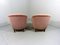 Pink Velour Club Chairs, 1950s, Set of 2, Image 7