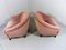 Pink Velour Club Chairs, 1950s, Set of 2 5