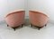 Pink Velour Club Chairs, 1950s, Set of 2 6