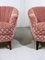 Pink Velour Club Chairs, 1950s, Set of 2, Image 15