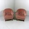 Pink Velour Club Chairs, 1950s, Set of 2 14
