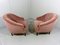 Pink Velour Club Chairs, 1950s, Set of 2 11