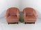 Pink Velour Club Chairs, 1950s, Set of 2 12