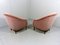 Pink Velour Club Chairs, 1950s, Set of 2 9