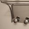 French Art Deco Chromed Coat Rack with Mirror, 1940s, Image 3