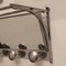 French Art Deco Chromed Coat Rack with Mirror, 1940s, Image 4