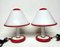 Postmodern Glass Table Lamps by Fabbian,1980s, Set of 2, Image 1