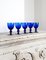 Italian Dark Blue Glasses from Made Murano Glass, 1960s, Set of 5 3