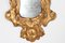 Espejo europeo rococó de madera dorada con adornos calados y cristal de espejo, década de 1800, Imagen 3