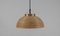 Mid-Century Modern Pendant Light in Rattan, Glass and Copper, 1960s 4