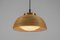 Mid-Century Modern Pendant Light in Rattan, Glass and Copper, 1960s 11