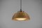 Mid-Century Modern Pendant Light in Rattan, Glass and Copper, 1960s 12