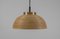 Mid-Century Modern Pendant Light in Rattan, Glass and Copper, 1960s 6