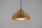 Mid-Century Modern Pendant Light in Rattan, Glass and Copper, 1960s 8