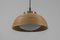 Mid-Century Modern Pendant Light in Rattan, Glass and Copper, 1960s 1