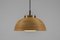 Mid-Century Modern Pendant Light in Rattan, Glass and Copper, 1960s 9