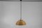 Mid-Century Modern Pendant Light in Rattan, Glass and Copper, 1960s, Image 2