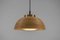 Mid-Century Modern Pendant Light in Rattan, Glass and Copper, 1960s 10