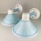 Blue Murano Wall Lamps from Vetri Murano, Italy, 1980s Set of 2 1