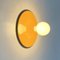 Yellow Wall or Ceiling Lamp in Metal, 1970s 5