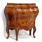 19th Century Walnut Marquetry Bombe Chest of Drawers 3