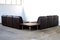 Modular Sofa in Dark Brown Patchwork Leather, 1970s, Set of 6, Image 6