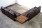 Modular Sofa in Dark Brown Patchwork Leather, 1970s, Set of 6, Image 3