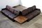 Modular Sofa in Dark Brown Patchwork Leather, 1970s, Set of 6, Image 2