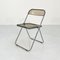 Smoke Plia Folding Chair by Giancarlo Piretti for Anonima Castelli, 1960s 2