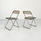 Smoke Plia Folding Chair by Giancarlo Piretti for Anonima Castelli, 1960s 7