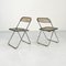Smoke Plia Folding Chair by Giancarlo Piretti for Anonima Castelli, 1960s, Image 7