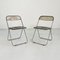 Smoke Plia Folding Chair by Giancarlo Piretti for Anonima Castelli, 1960s 1