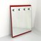 Red Mirror with Lights by Makio Hasuike for Gedy, 1970s, Image 1