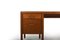 Danish Oak Desk with Brass Details, 1930s 4