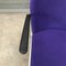 Purple Upholstery & Black Armrests 413 Chair by W. H. Gispen for Gispen Culemborg, 1950s 12