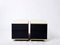 Small Cream Black Lacquer Brass Commodes by J.C. Mahey for Roche Bobois, 1970s, Set of 2, Image 3