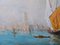 Ernest Viallate, Vista de Venecia, Principios del siglo XX, óleo sobre lienzo, Enmarcado, Imagen 6